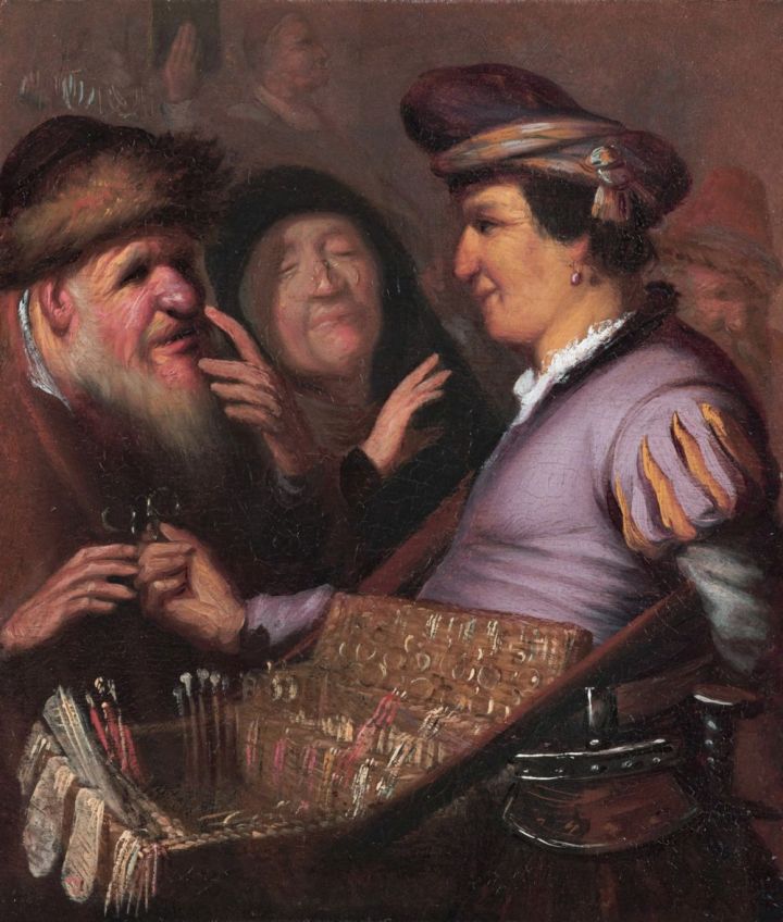The spectacle-pedlar *oil on panel *20,5 × 17,5 cm *ca 1624