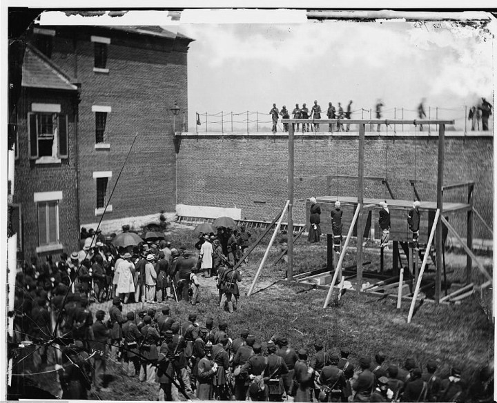[Credit: Death of the Lincoln conspirators/Alexander Gardner.]