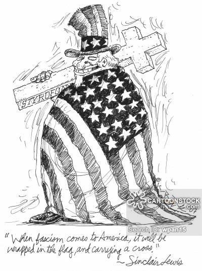 When fascism comes to America, it will be wrapped in the flag and carrying a cross.